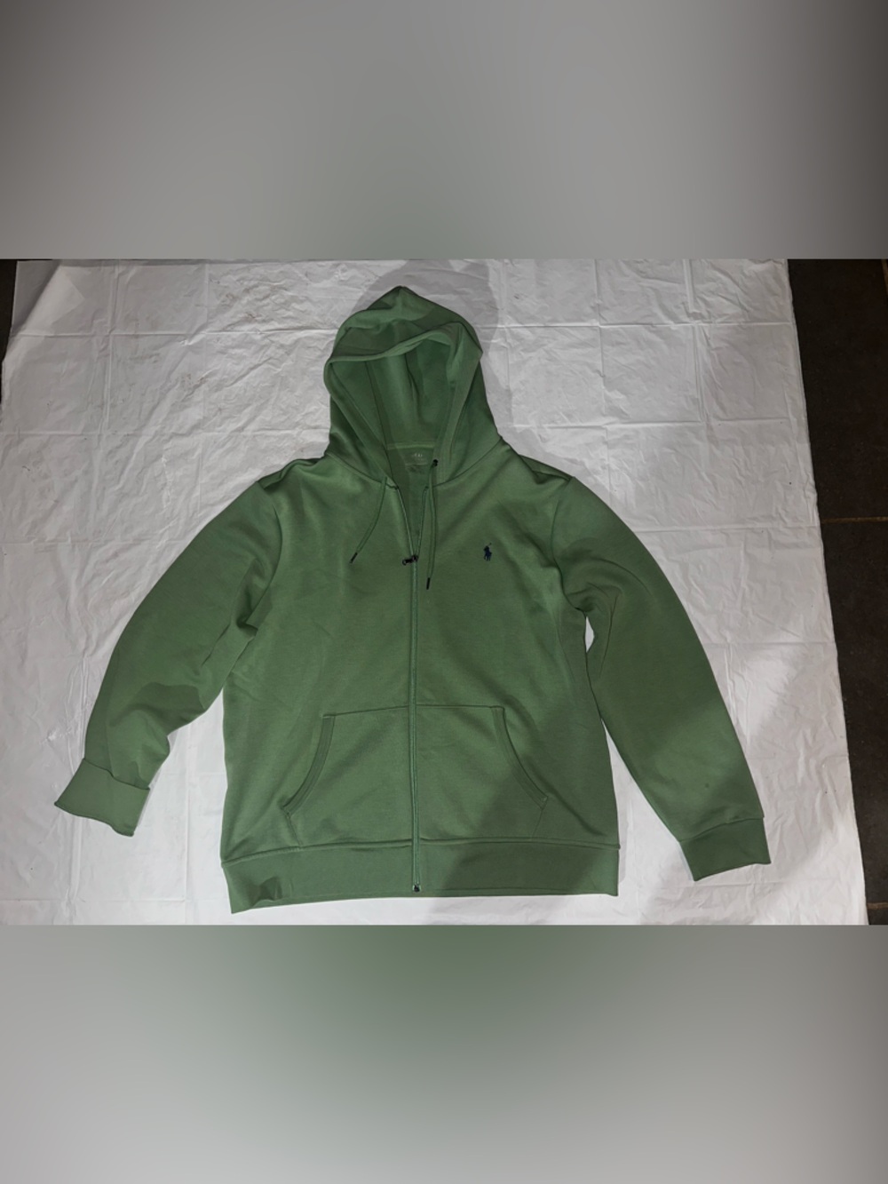 Ralph Lauren Green Hooded Zip Sweatshirt